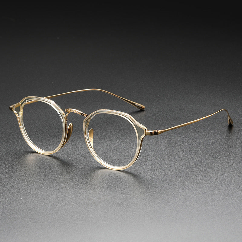 Japanese Titanium Frame Glasses Frame Special-interest Design Retro
