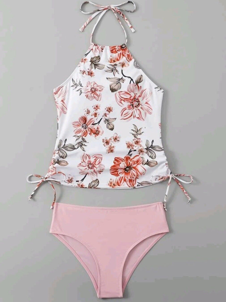 European And American Bikini Swimsuit Lady Sexy Printed Two-piece High Waist Swimsuit
