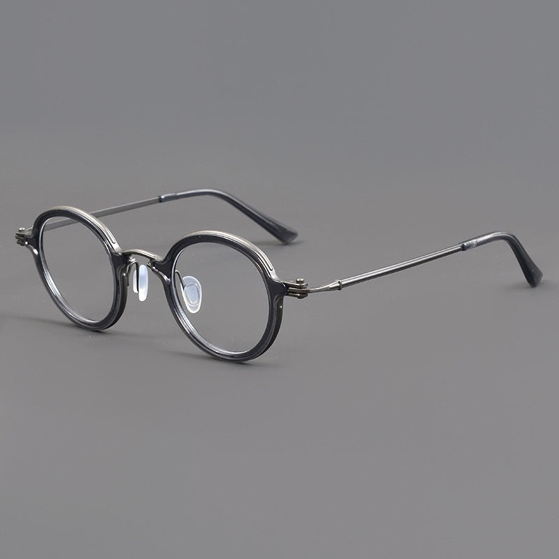 Pure Titanium Fashion Retro Trend Anti-blue Light Glasses
