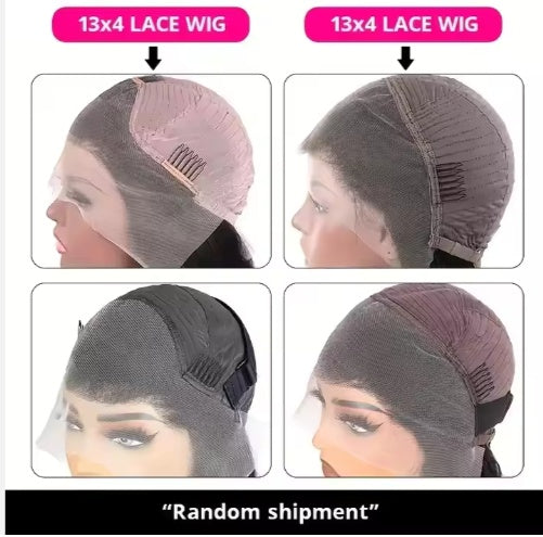 Ready To Go HD Lace Front Wigs Glueless Put-on Go Body Wave Wig Pre-Plucked Blend Human Hair Transparent Lace Color