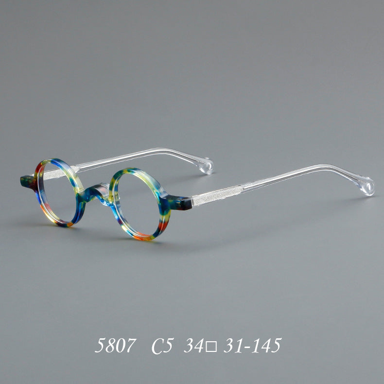 Acetate Frames Retro Round Glasses