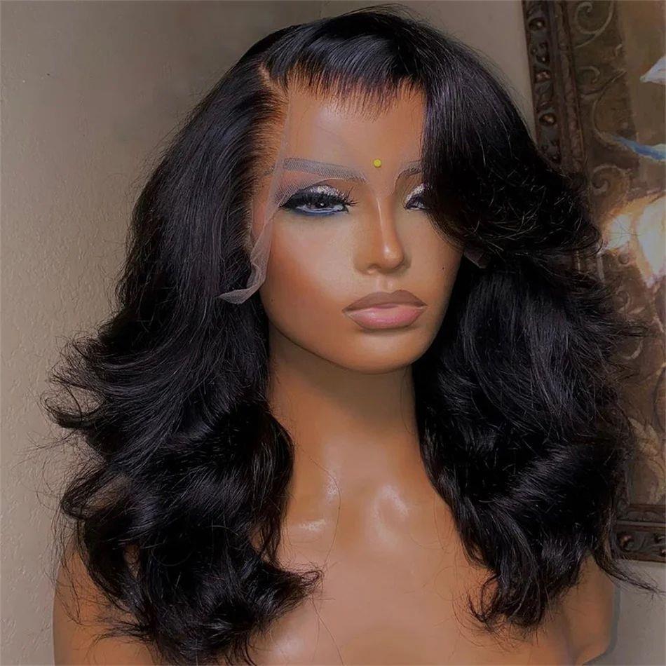 Women's Solid Color Transparent Lace Forehead Wig