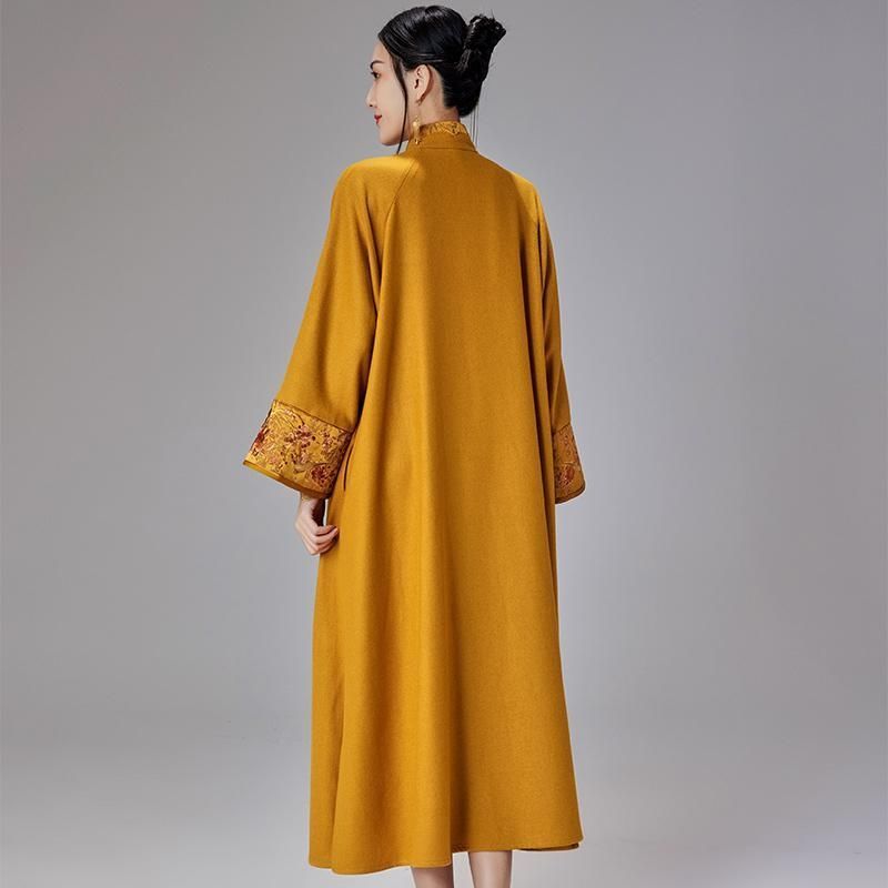 Chinese Style Vintage Large Sleeve Button Cheongsam