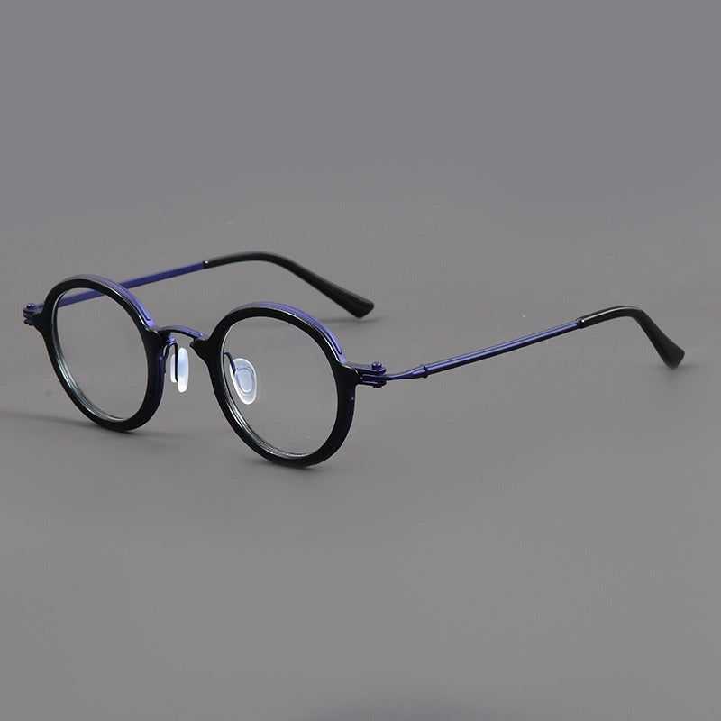 Pure Titanium Fashion Retro Trend Anti-blue Light Glasses
