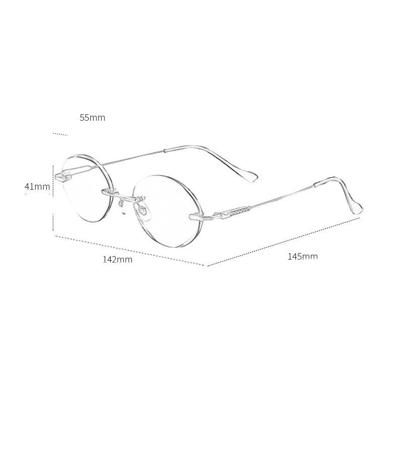 Red Leaf Crystal Glasses Frameless