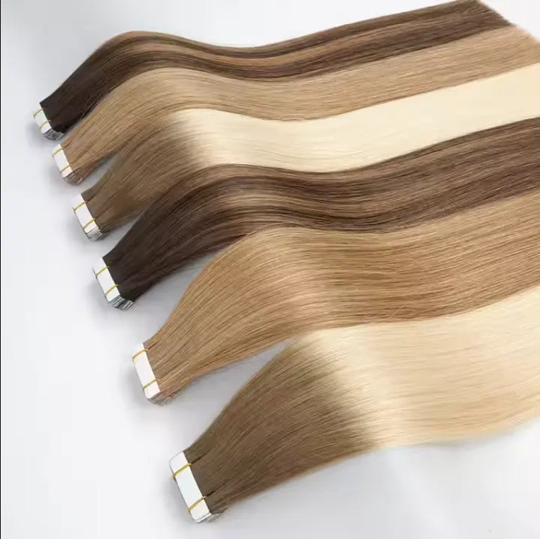 Hot Sale 27 Human Hair Extension Tape Indian Virgin Cuticle Tape Human Hair Extension Tape