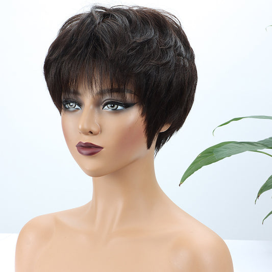 Women's Wig Sheath Texture Hot Dyeing