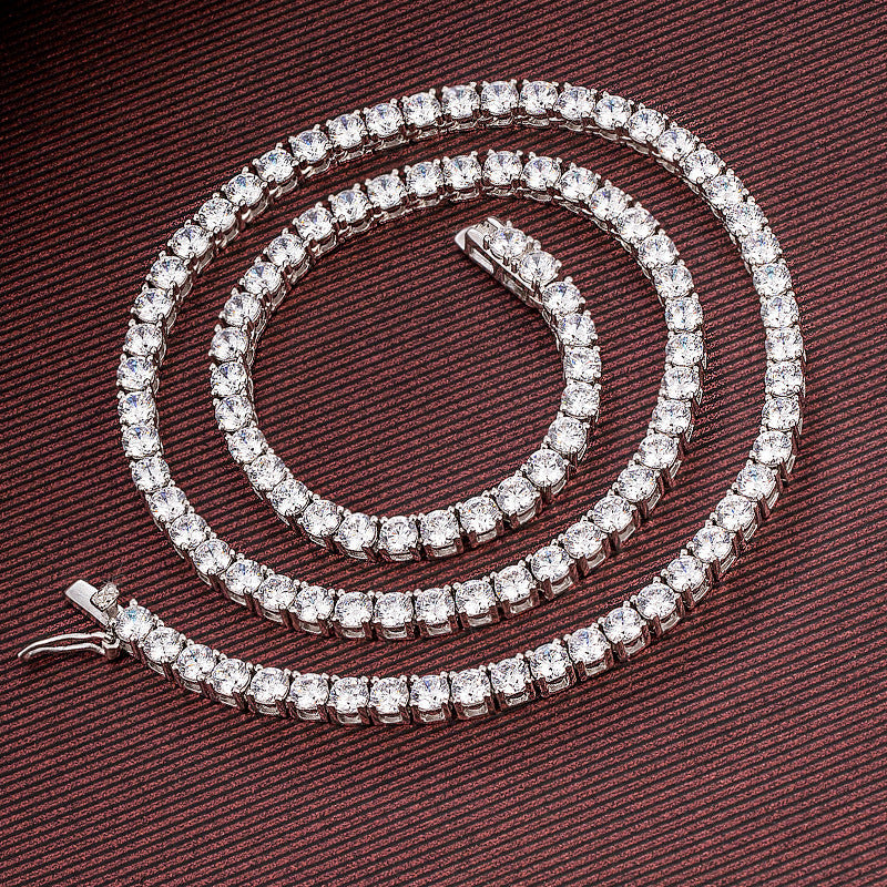 Sterling Silver Four-claw Necklace For Boys Hip Hop