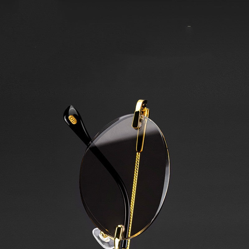 Red Leaf Crystal Glasses Frameless