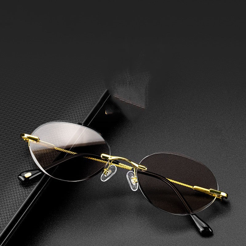Red Leaf Crystal Glasses Frameless