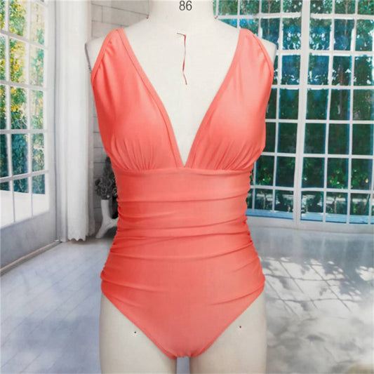 Women's fat lady one-piece swimsuit