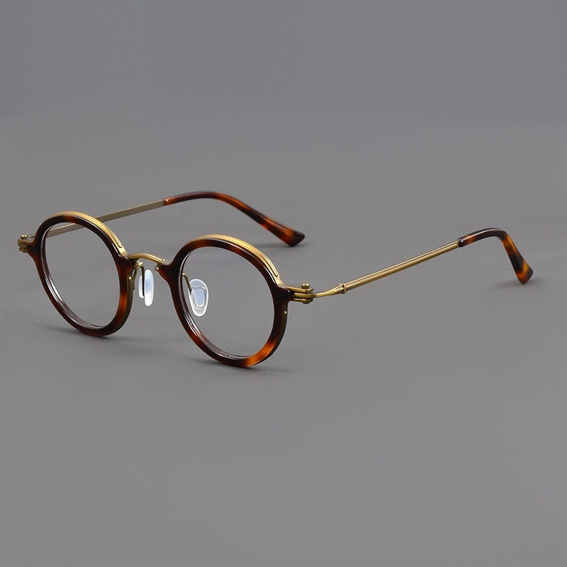 Pure Titanium Fashion Retro Trend Anti-blue Light Glasses