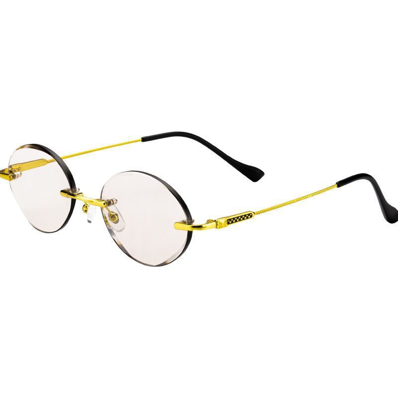 Red Leaf Crystal Glasses Frameless