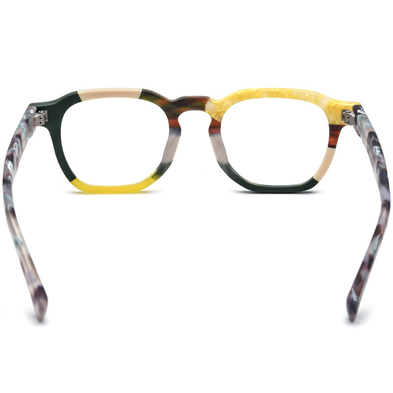 New Multi-color Frosted Color Matching Square Plate Glasses Frame