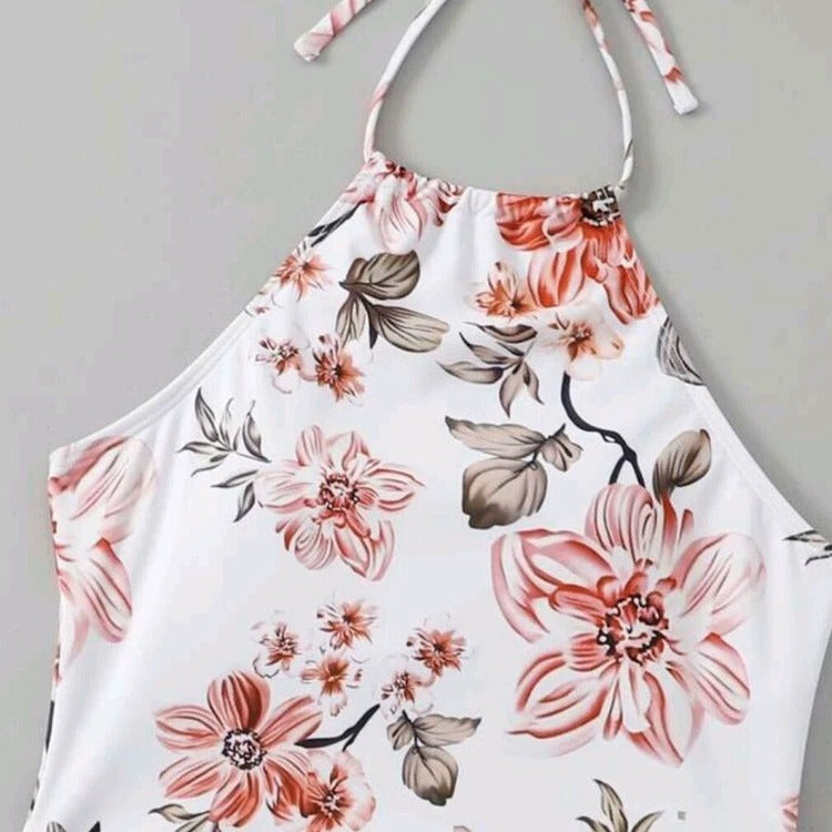 European And American Bikini Swimsuit Lady Sexy Printed Two-piece High Waist Swimsuit