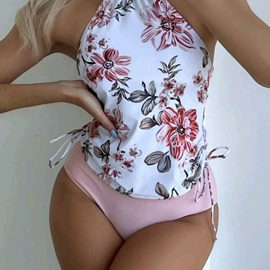 European And American Bikini Swimsuit Lady Sexy Printed Two-piece High Waist Swimsuit