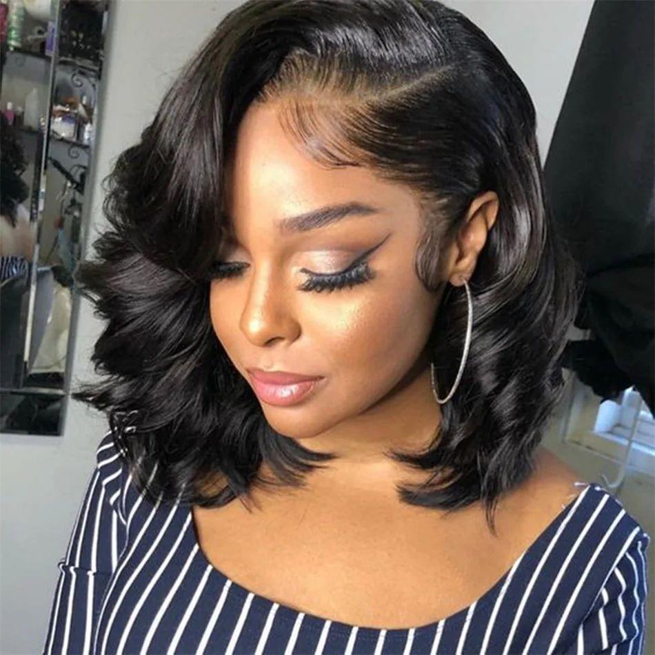 Women's Solid Color Transparent Lace Forehead Wig