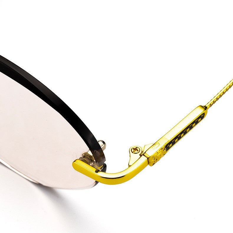 Red Leaf Crystal Glasses Frameless