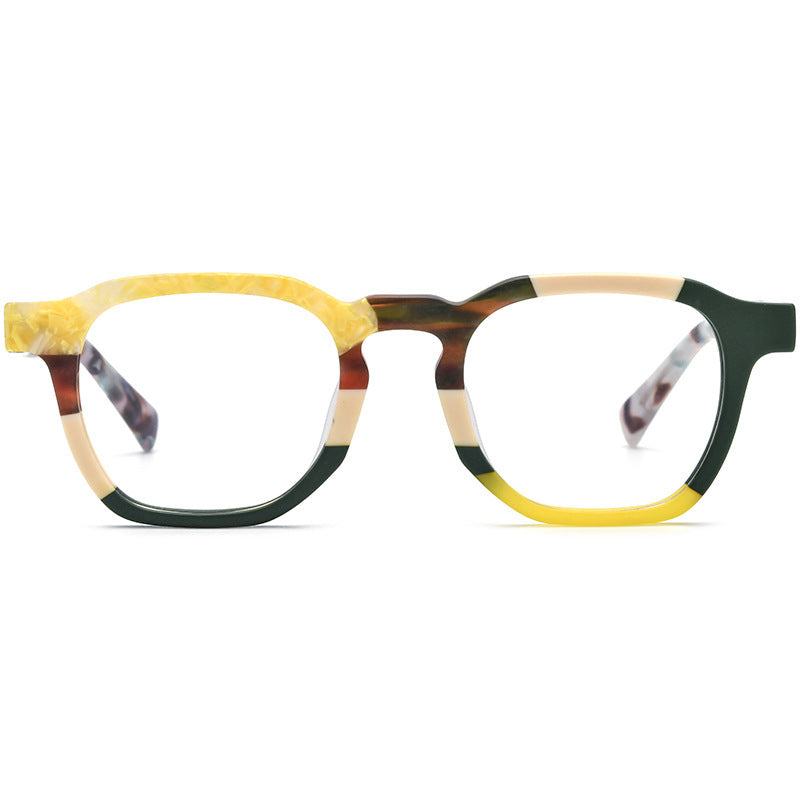 New Multi-color Frosted Color Matching Square Plate Glasses Frame