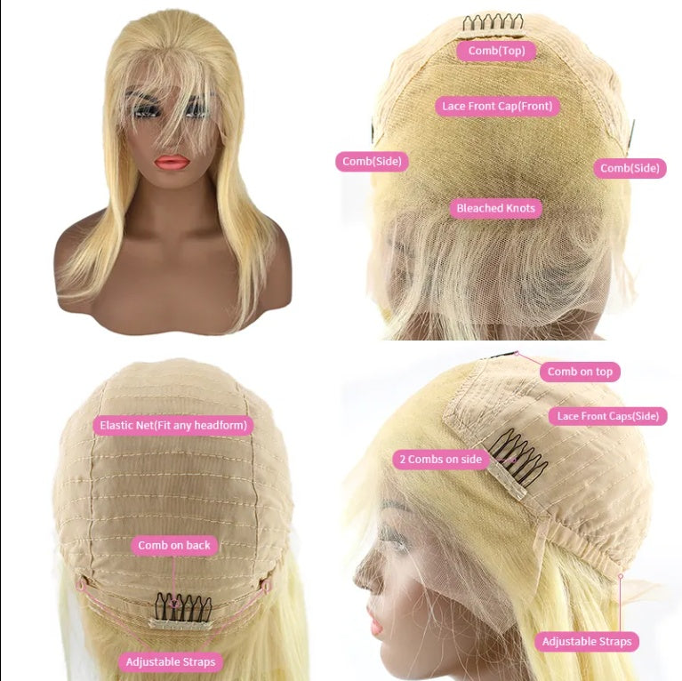 2024 Long HD 13 4 Straight Lace Wig  Raw Black Female Human Hair