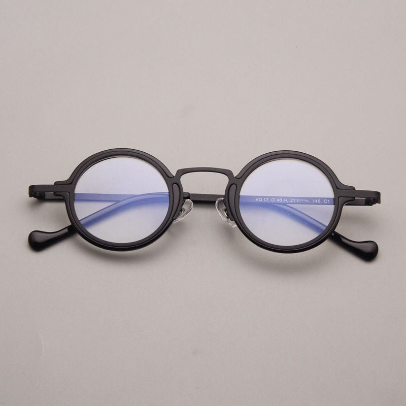 Retro Hawksbill Metal Round Frame Glasses Myopia