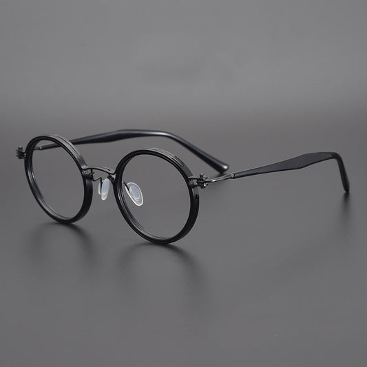 Spectacle Frame Men's And Women's Retro Pure Titanium Glasses Frame Plate Titanium